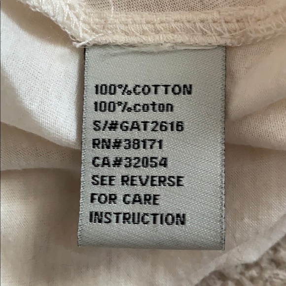 Off white Open Back Tank - Small - Picture 4 of 4